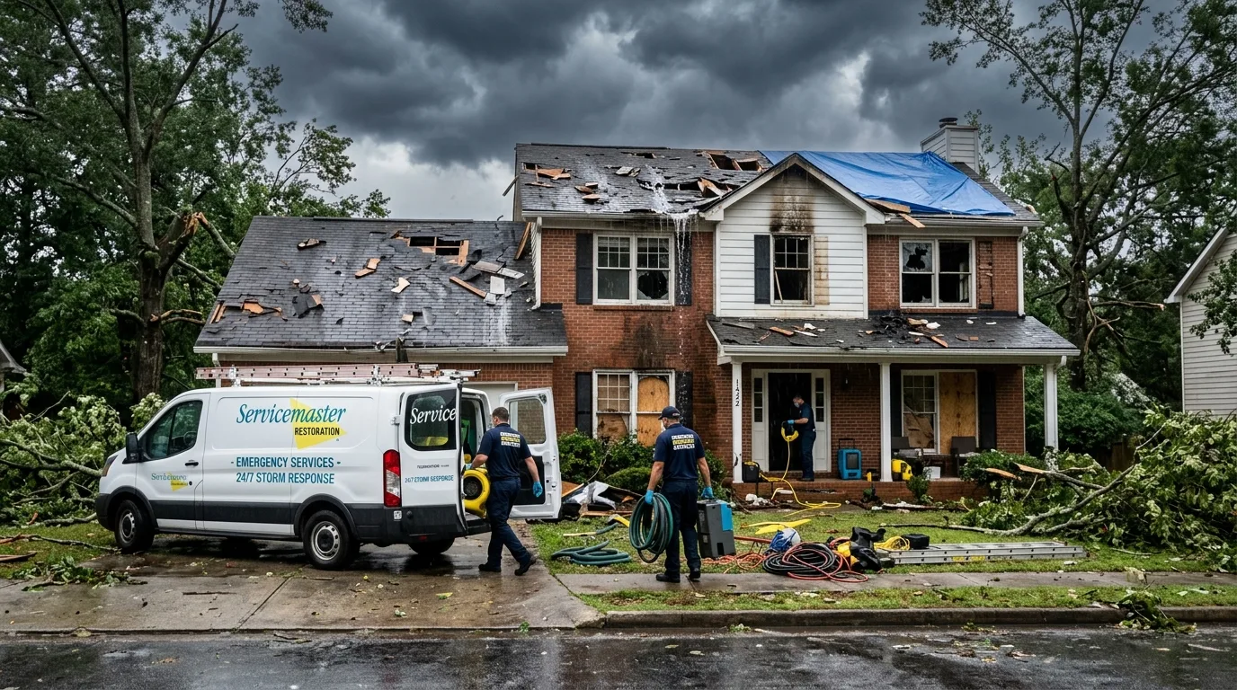 Storm Damage Restoration in Tucker, GA After Severe Weather